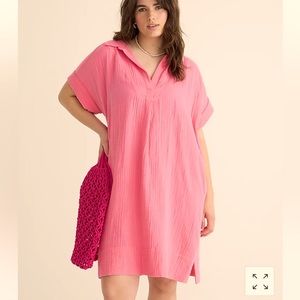 J Crew Petite V-neck shirtdress in soft gauze NWT